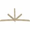 Ekena Millwork Alberta Rough Sawn Timber Gable Bracket, Douglas Fir, 108"W x 68"H x 4"D x 4"F, 15/12 Pitch GBW108X68X0404ALB00RDF - alternate 3